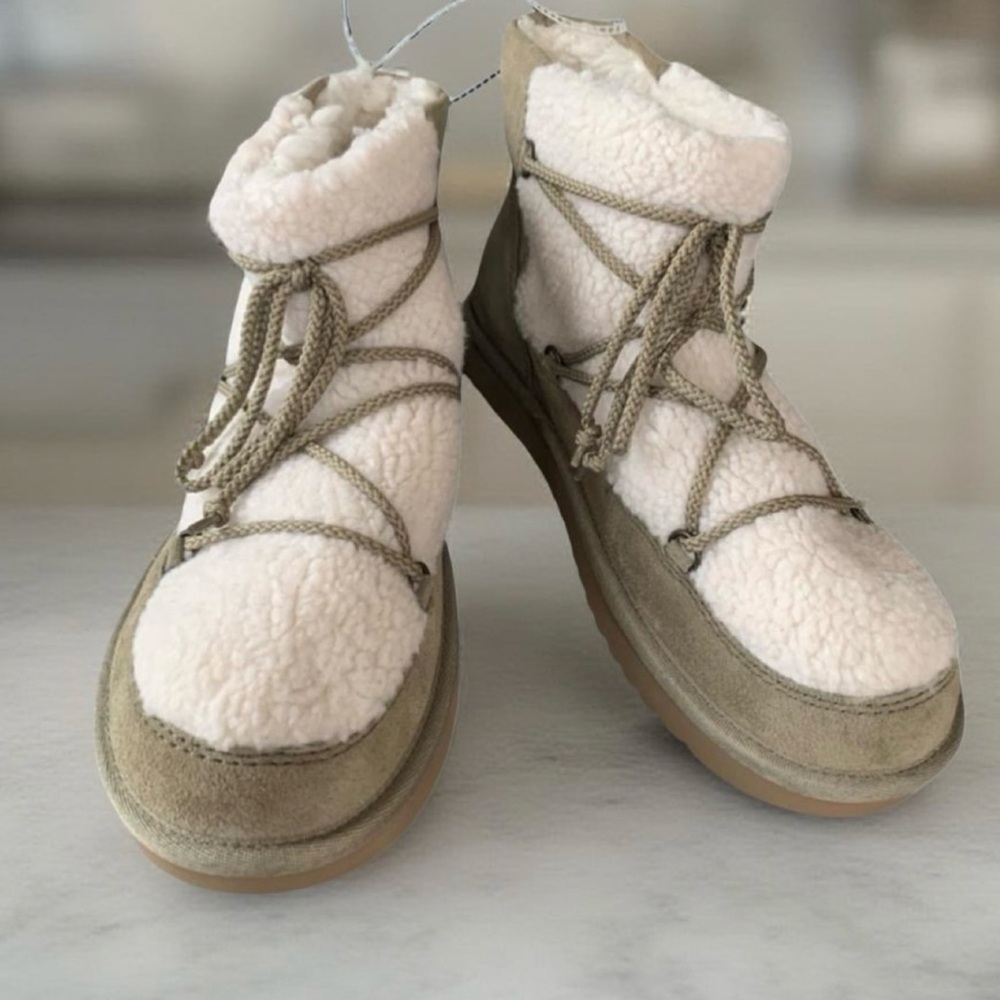 Koolaburra by UGG, Tan and Cream Winter Boots